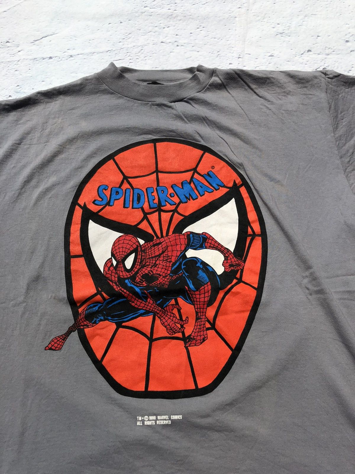 DC Comics Vintage 1990 Spider Man Marvel Gray Tee (Silver Surfer) Size US XL / EU 56 / 4 - 3 Thumbnail