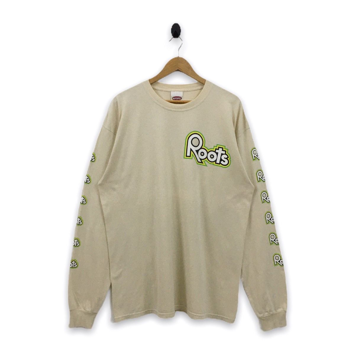 MasterPiece × Roots Rare Masterpiece x Roots Big Spellout Long Sleeve Tshirt Size US XL / EU 56 / 4 - 1 Thumbnail