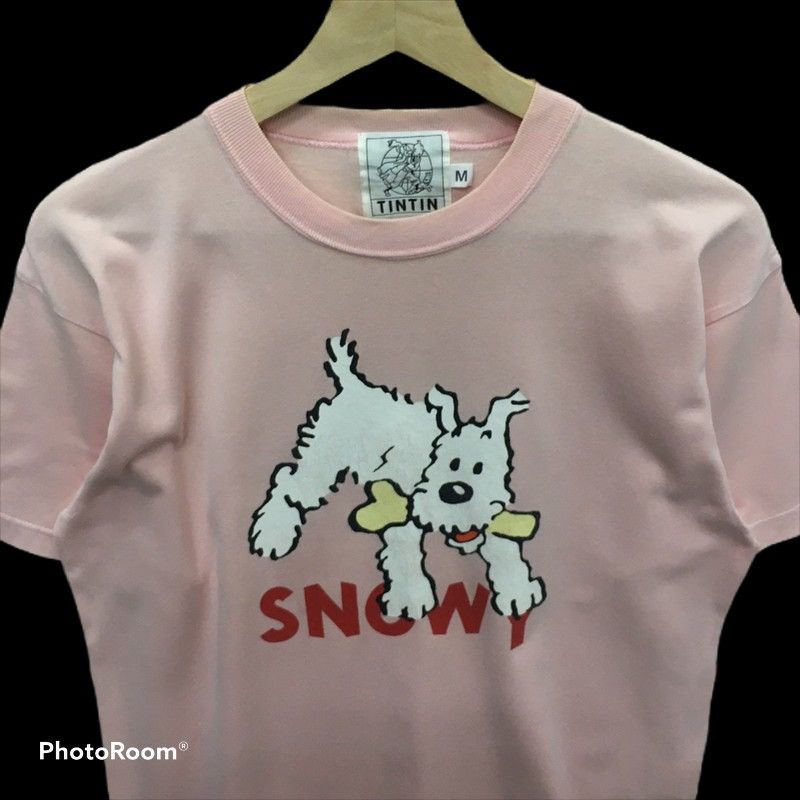 Cartoon Network × Vintage Rare Vintage 1996 Tin Tin Snowy Top Tees Tshirt Size US M / EU 48-50 / 2 - 3 Thumbnail