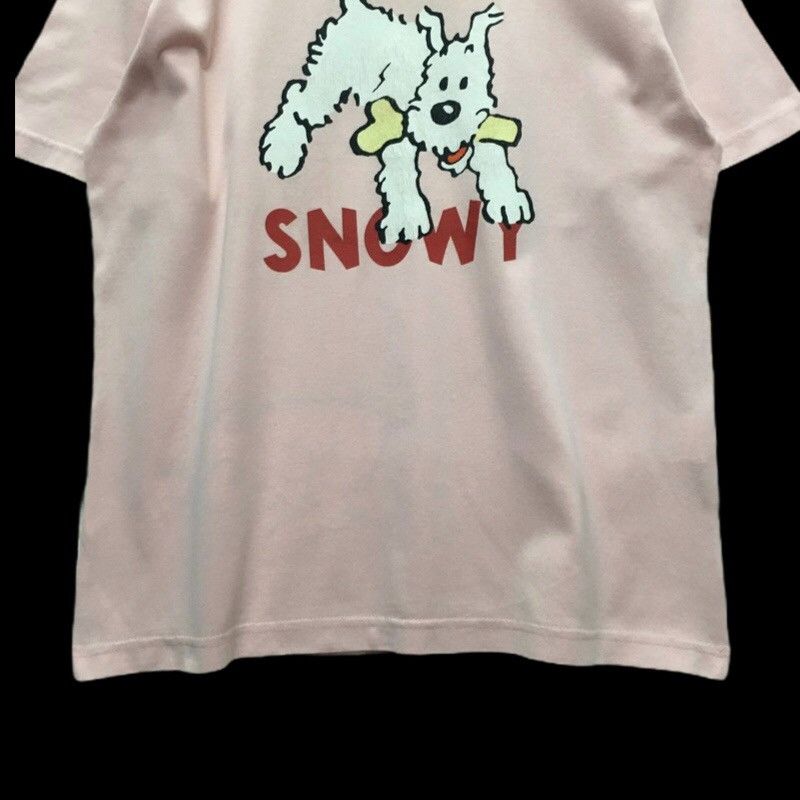 Cartoon Network × Vintage Rare Vintage 1996 Tin Tin Snowy Top Tees Tshirt Size US M / EU 48-50 / 2 - 4 Thumbnail