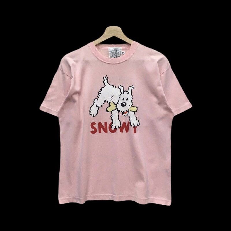 Cartoon Network × Vintage Rare Vintage 1996 Tin Tin Snowy Top Tees Tshirt Size US M / EU 48-50 / 2 - 1 Thumbnail