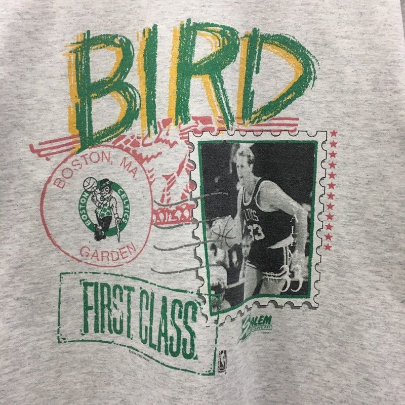 NBA × Salem Sportswear × Vintage Rare Vintage 90’s Larry Bird Boston Celtics NBA Tee Size US M / EU 48-50 / 2 - 5 Thumbnail