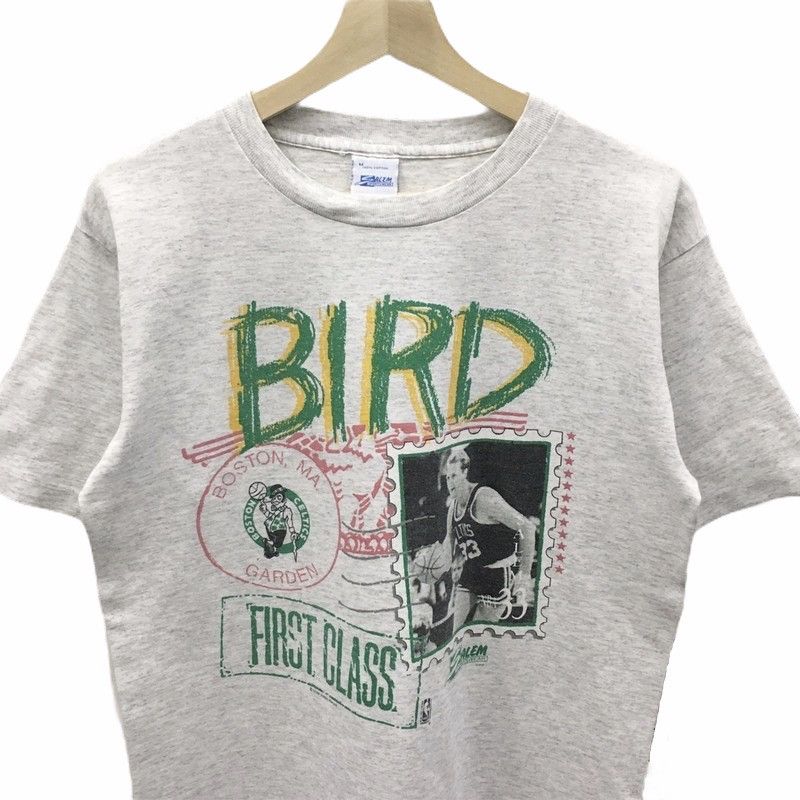 NBA × Salem Sportswear × Vintage Rare Vintage 90’s Larry Bird Boston Celtics NBA Tee Size US M / EU 48-50 / 2 - 2 Thumbnail