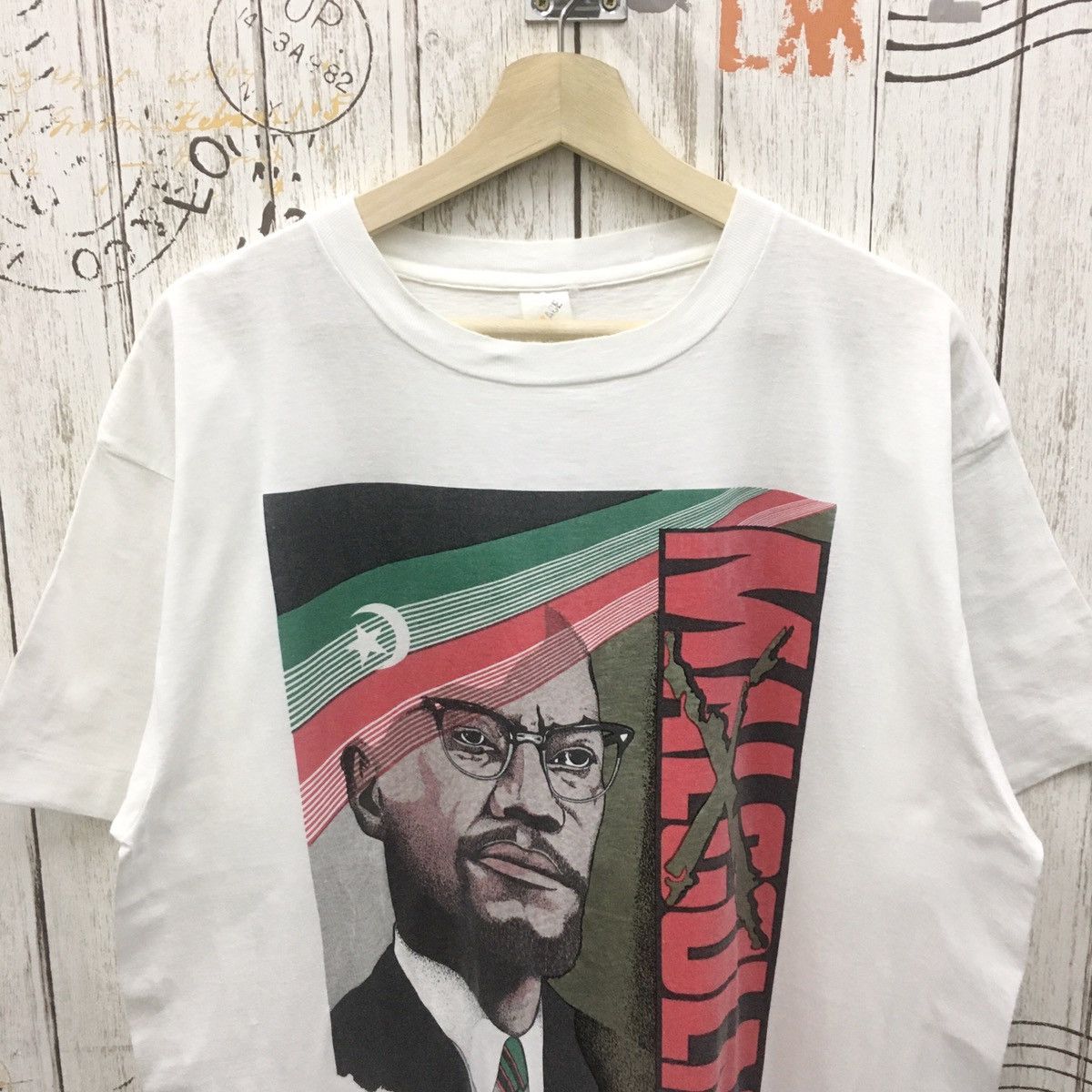 Vintage Super Rare Vintage 1992 Malcolm X I’m Not A Racist Tee Size US L / EU 52-54 / 3 - 3 Thumbnail