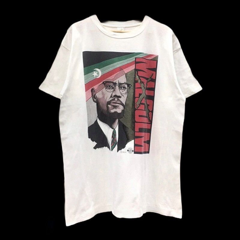 Vintage Super Rare Vintage 1992 Malcolm X I’m Not A Racist Tee Size US L / EU 52-54 / 3 - 1 Thumbnail