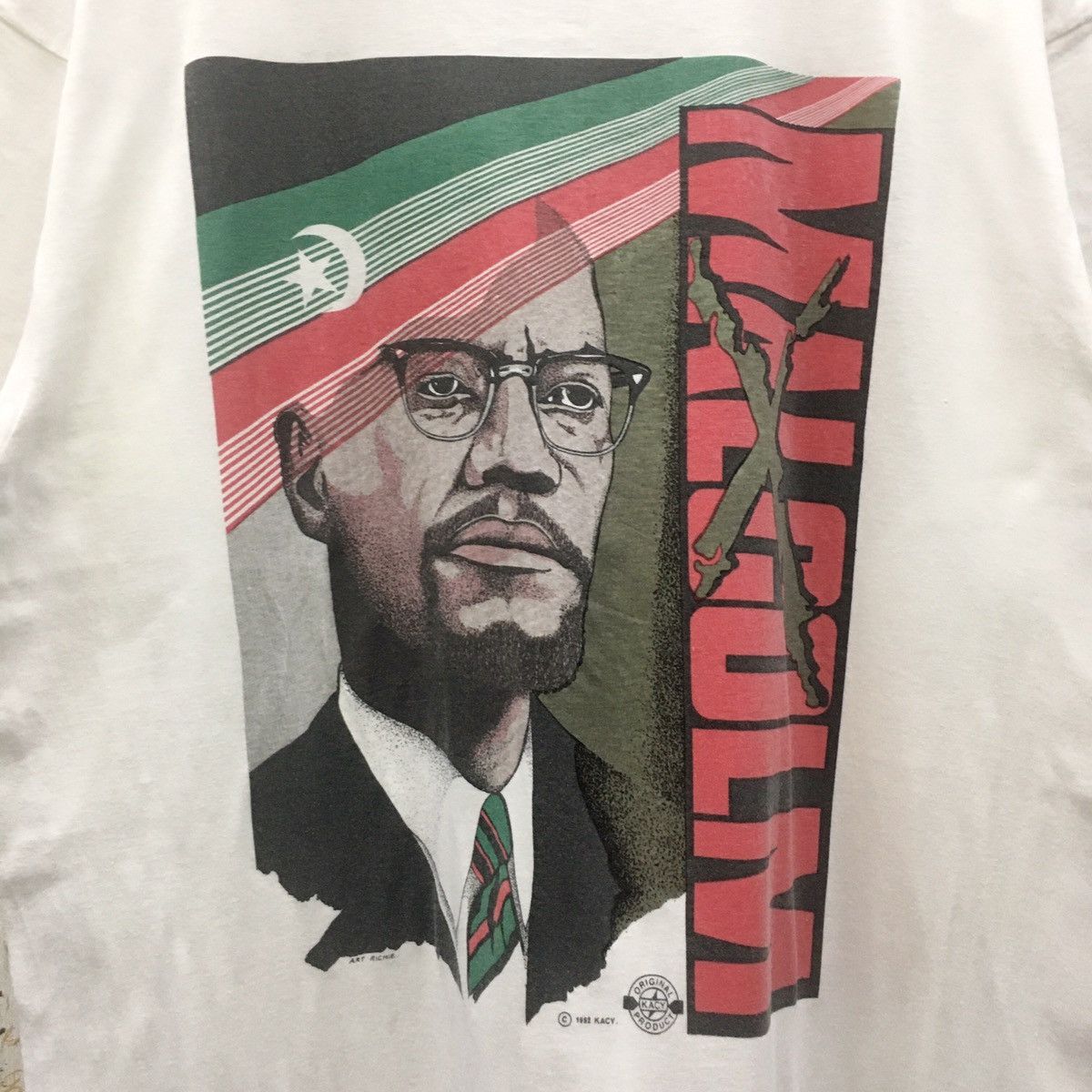 Vintage Super Rare Vintage 1992 Malcolm X I’m Not A Racist Tee Size US L / EU 52-54 / 3 - 5 Thumbnail