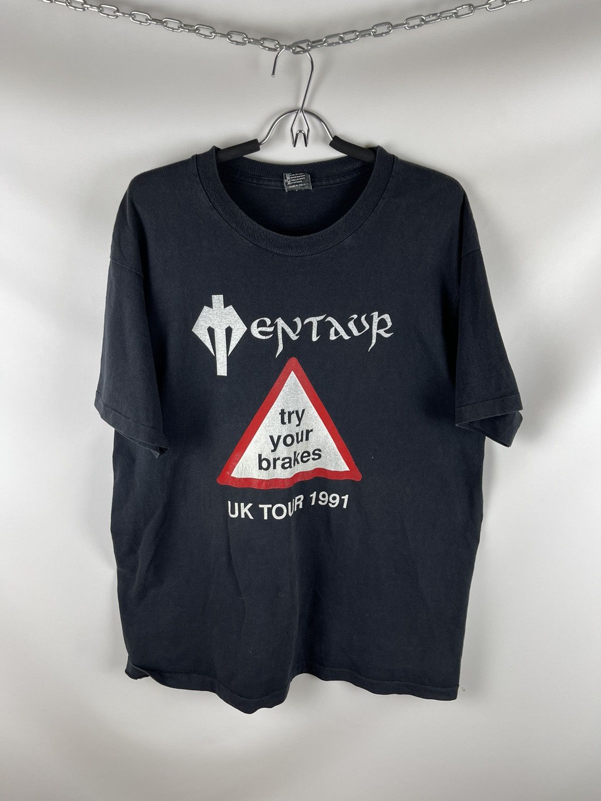 Band Tees × Vintage Mentaur vintage uk tour 1991 screen stars try your brakes Size US XL / EU 56 / 4 - 1 Thumbnail
