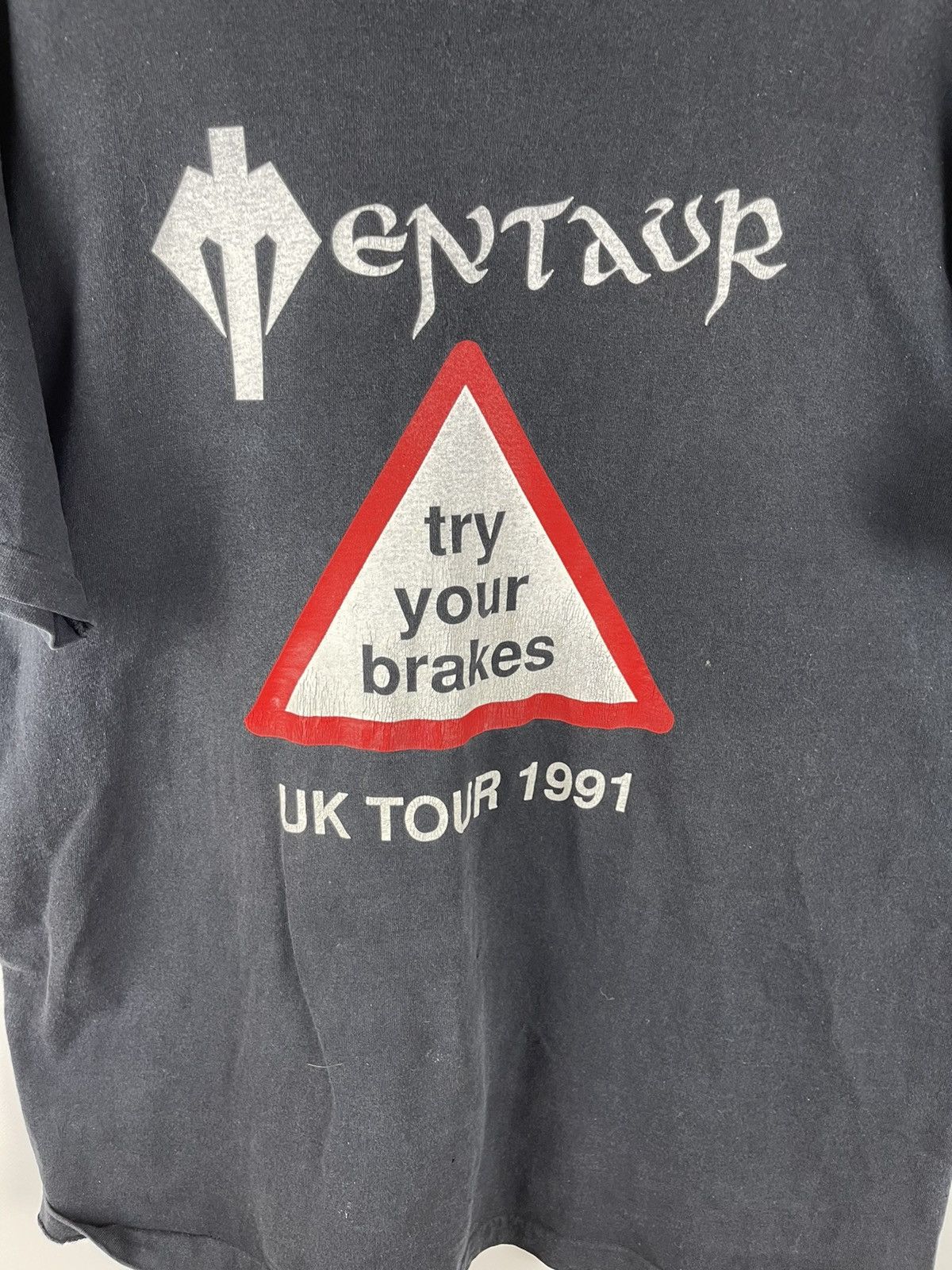 Band Tees × Vintage Mentaur vintage uk tour 1991 screen stars try your brakes Size US XL / EU 56 / 4 - 4 Thumbnail