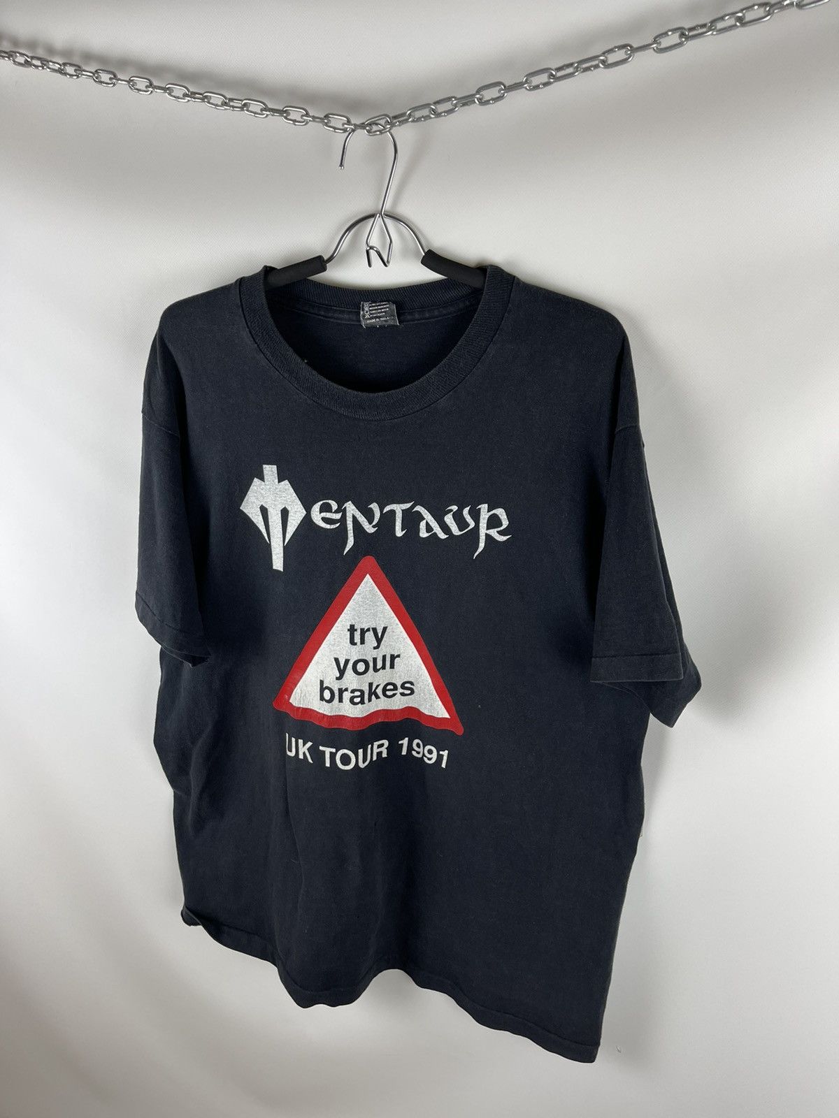 Band Tees × Vintage Mentaur vintage uk tour 1991 screen stars try your brakes Size US XL / EU 56 / 4 - 6 Thumbnail