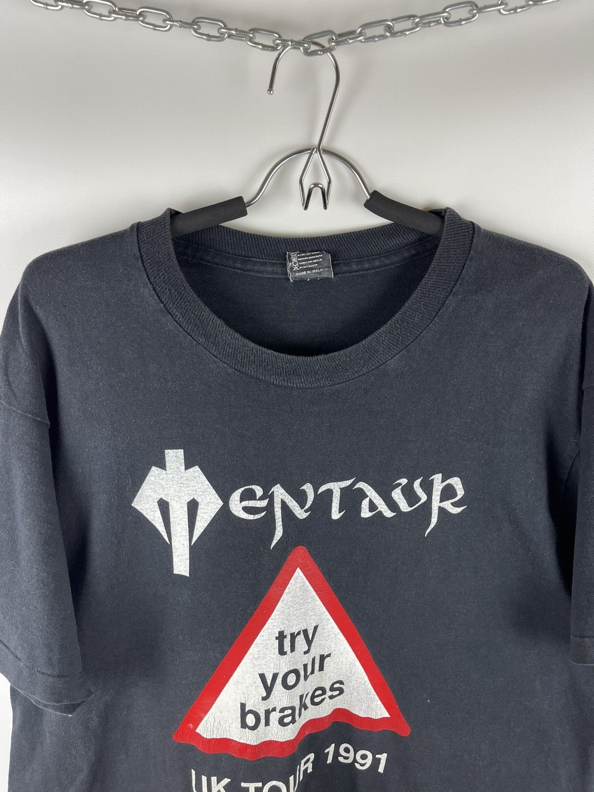 Band Tees × Vintage Mentaur vintage uk tour 1991 screen stars try your brakes Size US XL / EU 56 / 4 - 3 Thumbnail