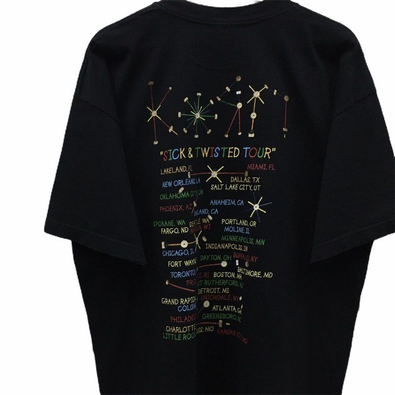 Band Tees × Vintage Rare Vintage 90s Korn Sick & Twisted Tour Tee Size US XL / EU 56 / 4 - 4 Thumbnail