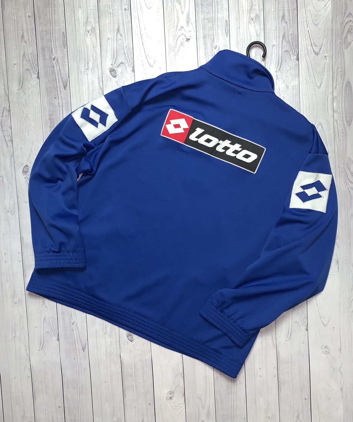 Lotto Sport × Vintage Vintage soccer jacket Palermo Lotto big logo size XL Size US XL / EU 56 / 4 - 2 Thumbnail