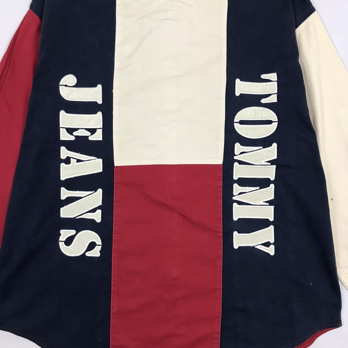 Tommy Hilfiger × Tommy Jeans × Vintage Vintage Tommy Hilfiger American Flag Shirt Size US XL / EU 56 / 4 - 5 Thumbnail