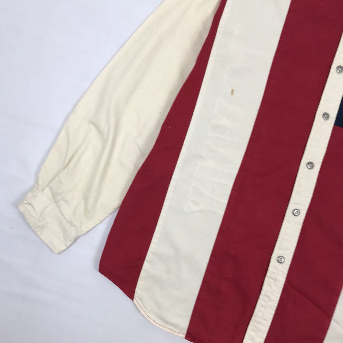 Tommy Hilfiger × Tommy Jeans × Vintage Vintage Tommy Hilfiger American Flag Shirt Size US XL / EU 56 / 4 - 6 Thumbnail
