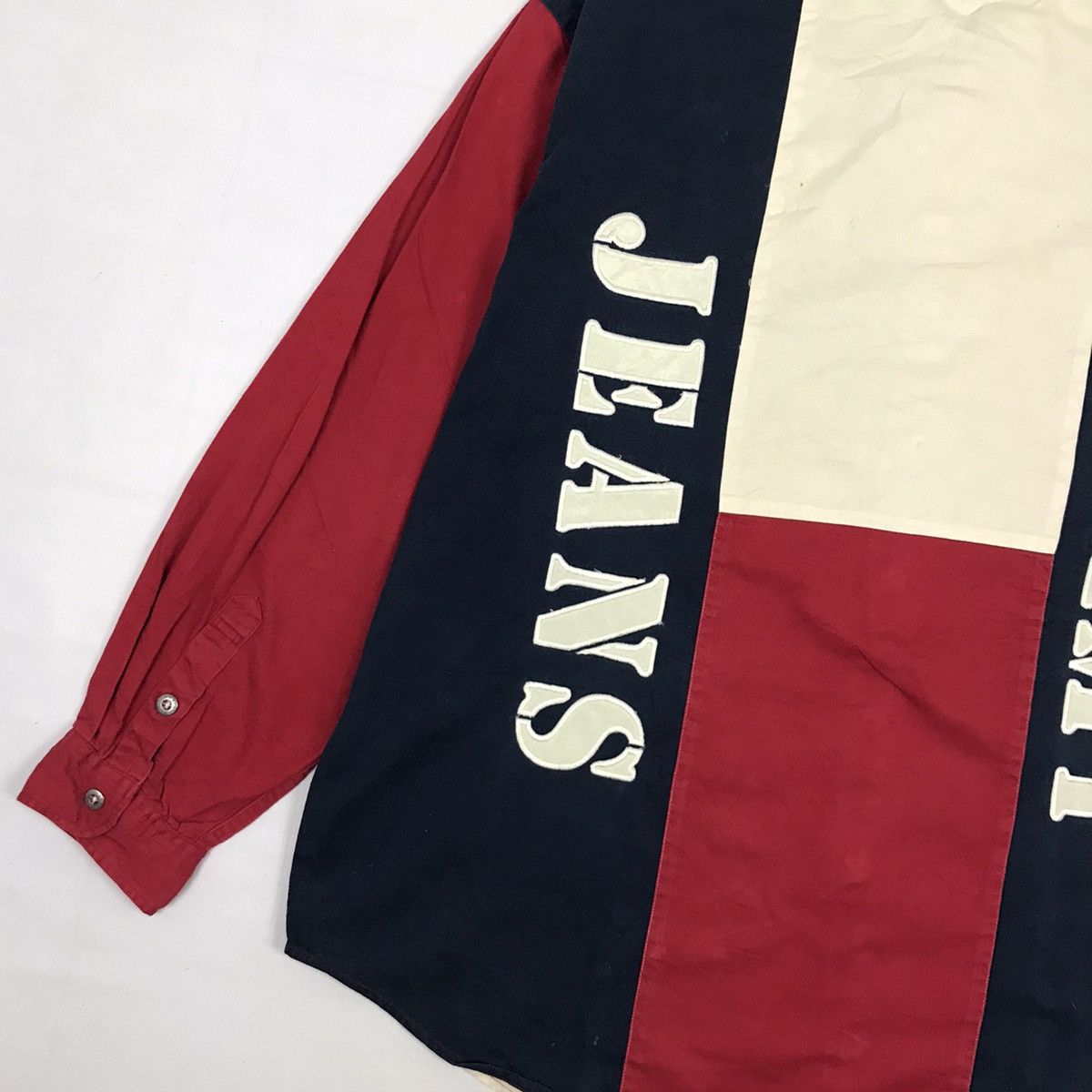 Tommy Hilfiger × Tommy Jeans × Vintage Vintage Tommy Hilfiger American Flag Shirt Size US XL / EU 56 / 4 - 3 Thumbnail
