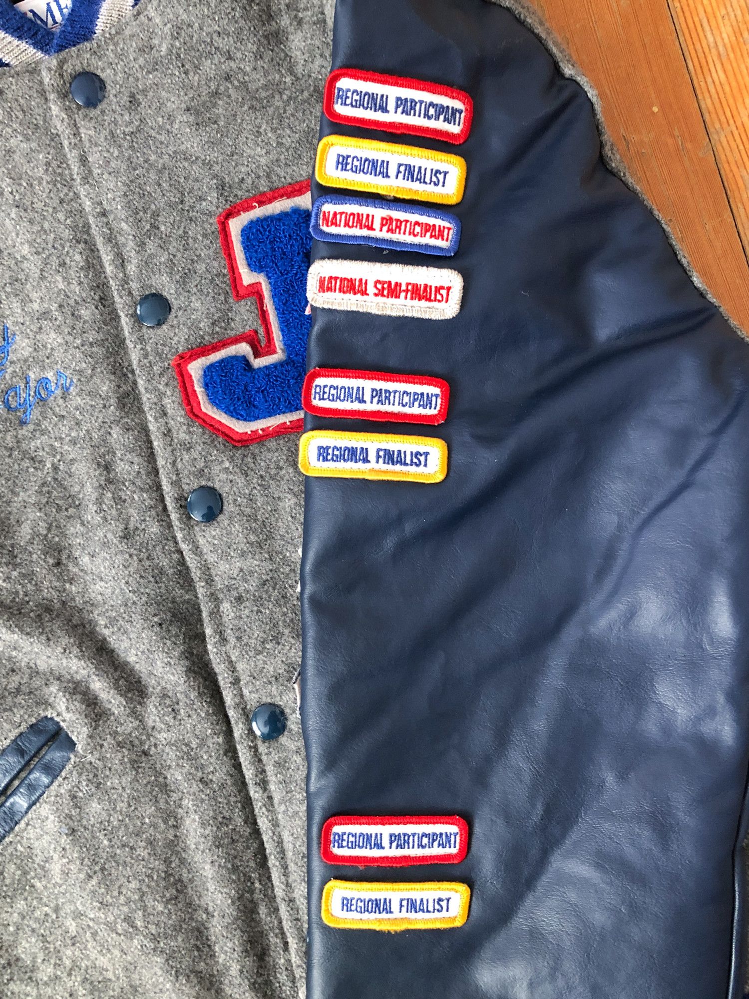 Vintage 2005 Boxy 'Bands of America Championships' Varsity jacket Size S / US 4 / IT 40 - 4 Thumbnail