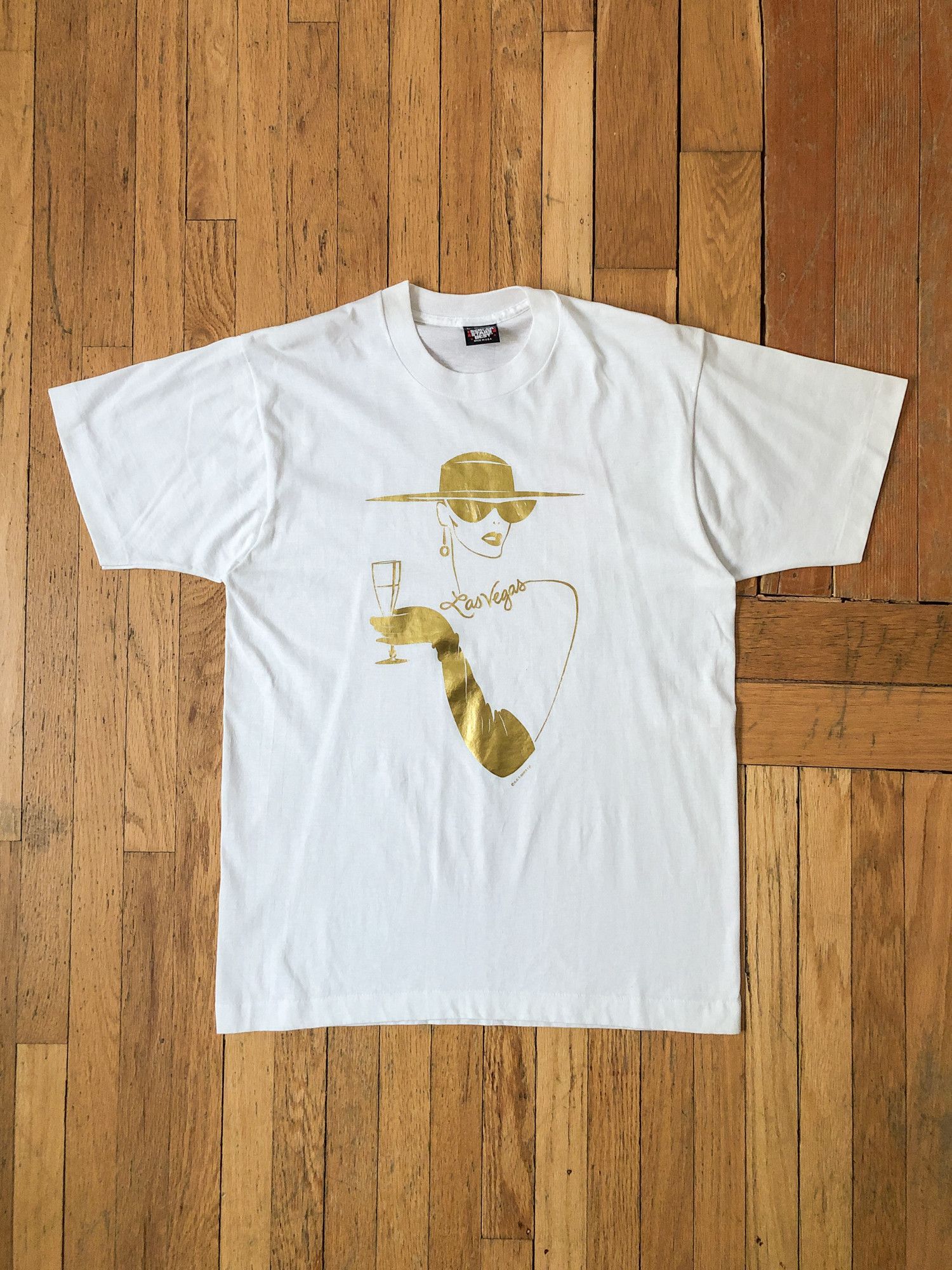 Vintage 90s Single Stitch 'Las Vegas' T-Shirt Size US L / EU 52-54 / 3 - 2 Thumbnail