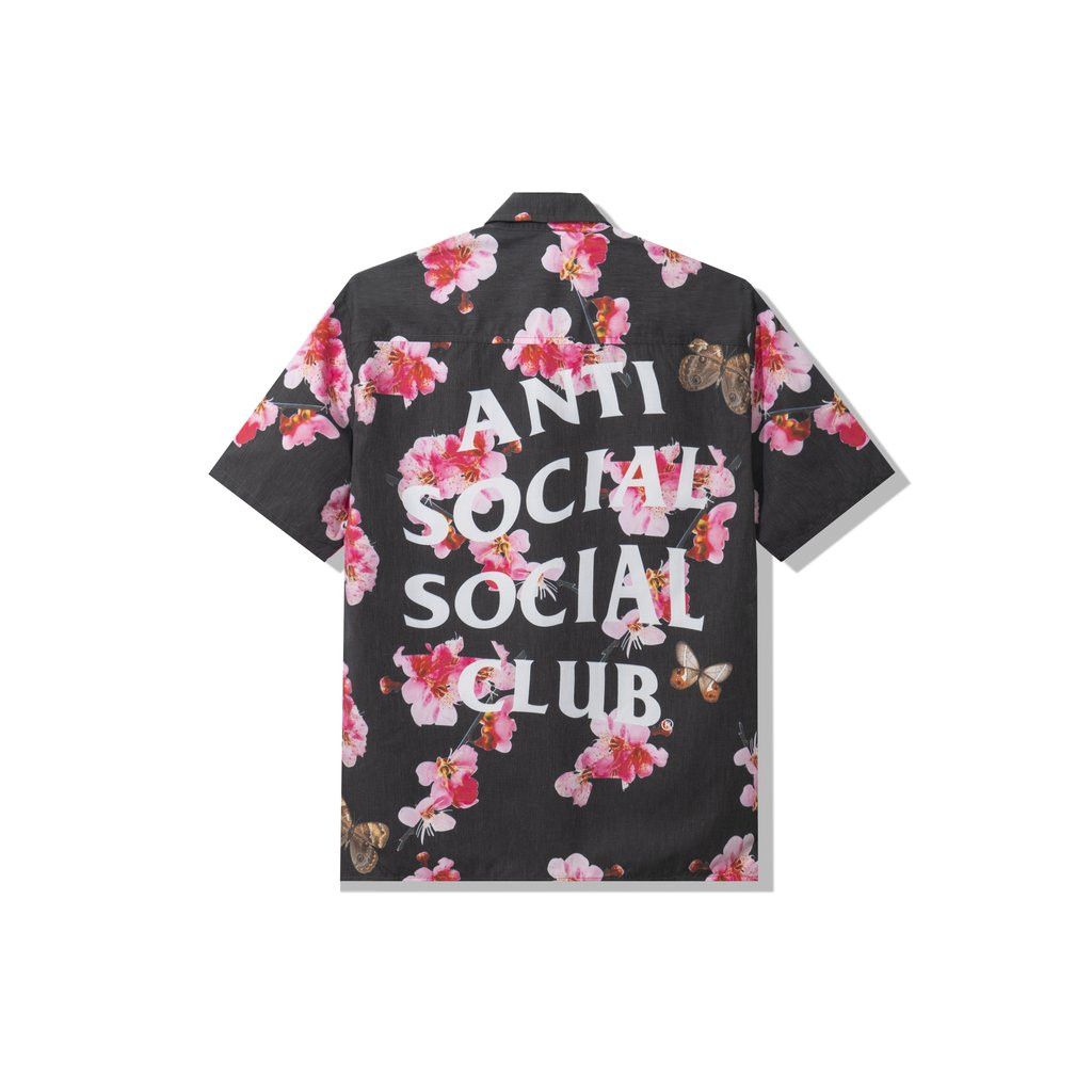 Anti Social Social Club DS White ASSC KKOCH Butterfly Woody Black Button Up Shirt Size US L / EU 52-54 / 3 - 5 Thumbnail