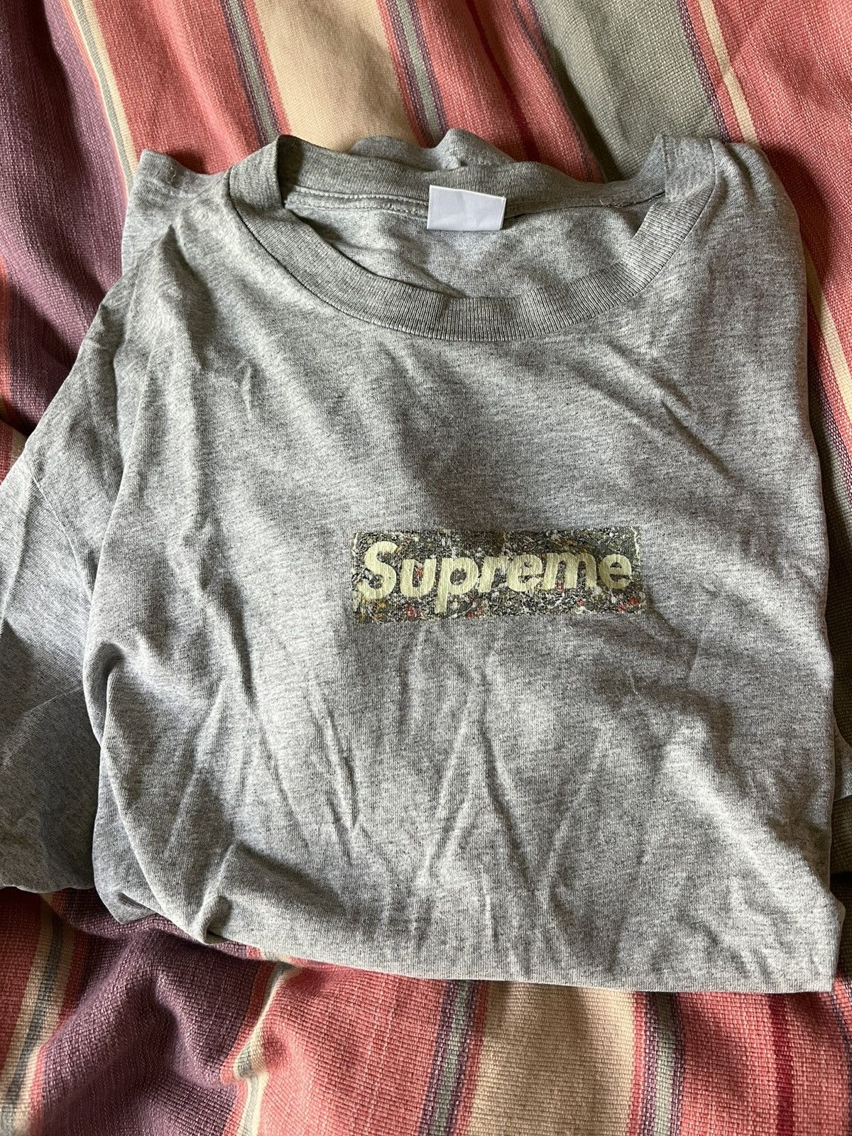 Supreme Supreme 1999 Jackson Pollock Box Logo T-Shirt Size US XL / EU 56 / 4 - 3 Thumbnail