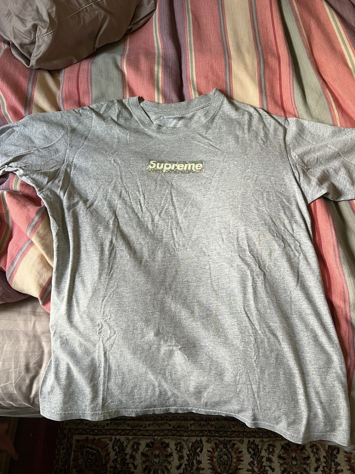 Supreme Supreme 1999 Jackson Pollock Box Logo T-Shirt Size US XL / EU 56 / 4 - 4 Thumbnail