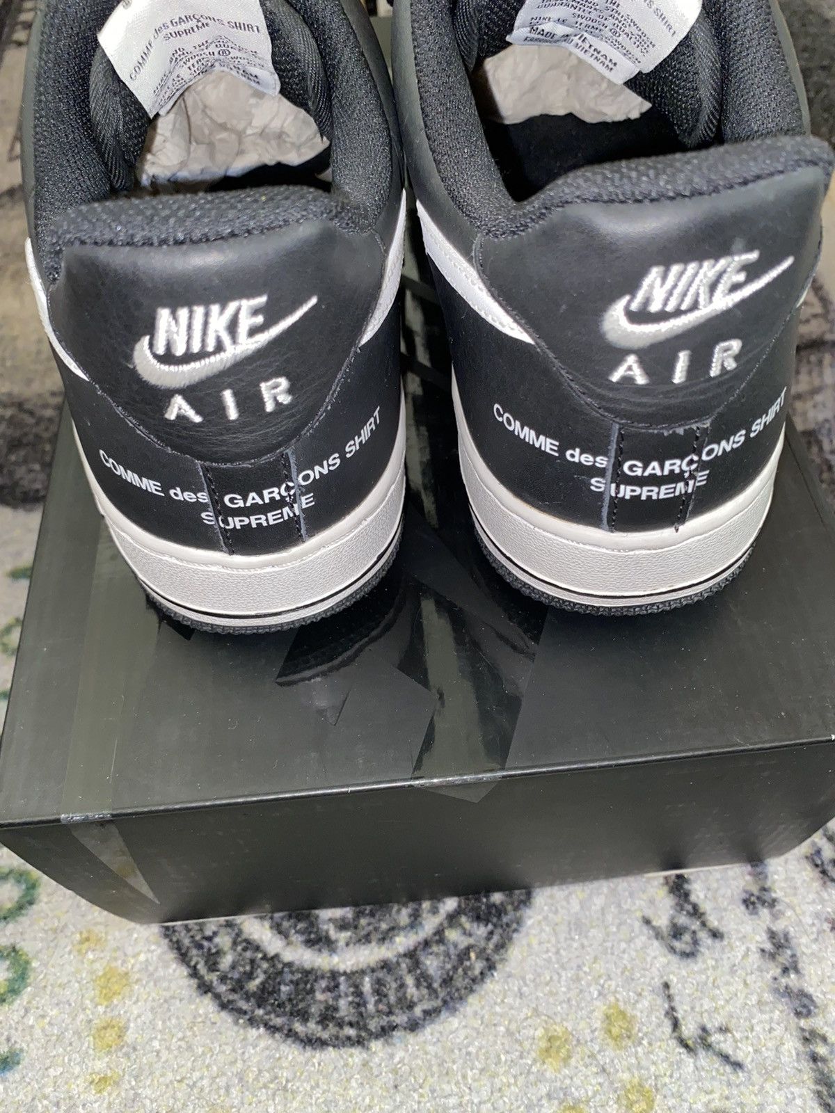 Comme des Garcons Nike Air Force 1 Low Supreme CDG (2018) Size US 8.5 / EU 41-42 - 5 Thumbnail