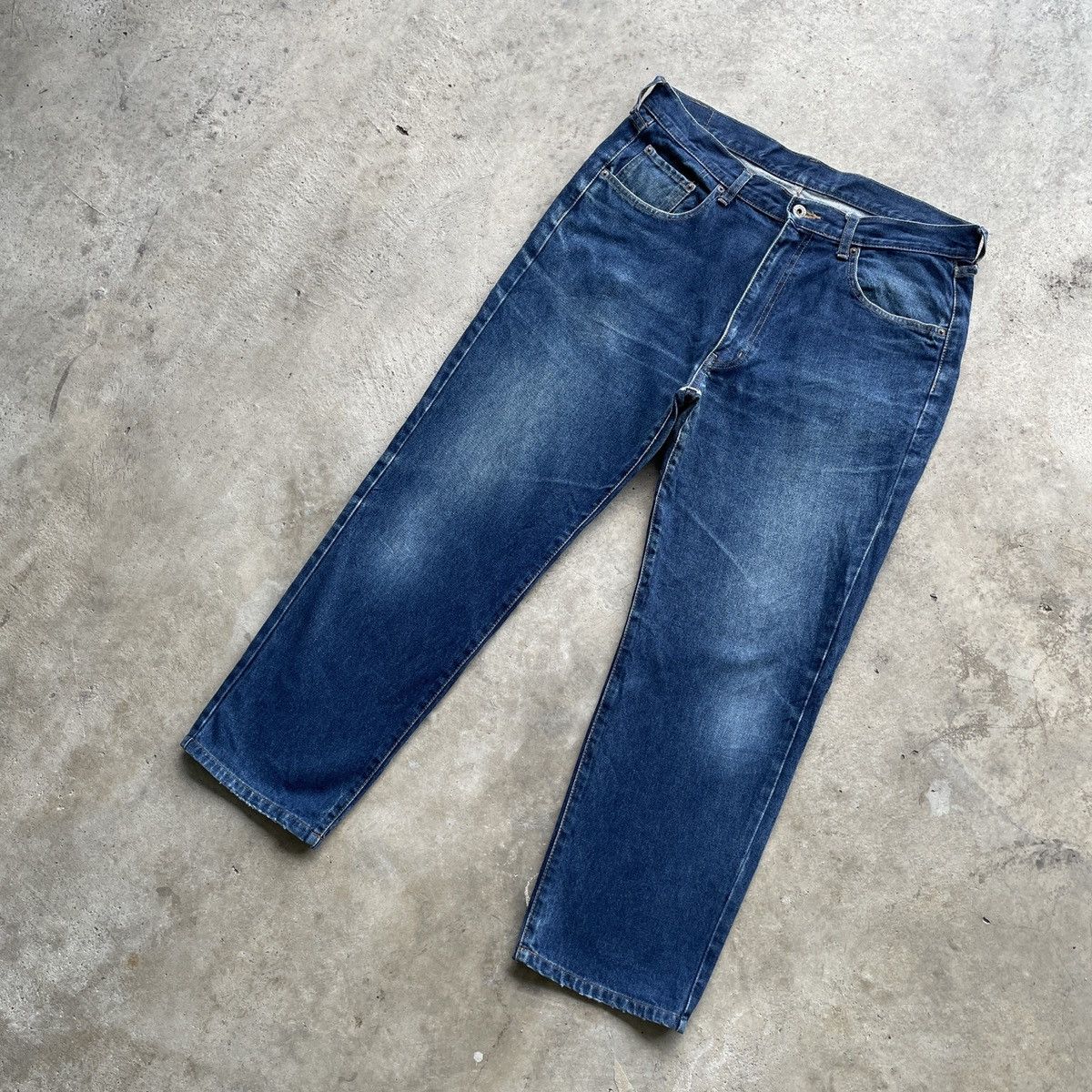 Japanese Brand × Vintage Steals💥 Vintage Japanese Brand Denim Jeans Pants W34x28 Size US 34 / EU 50 - 2 Thumbnail