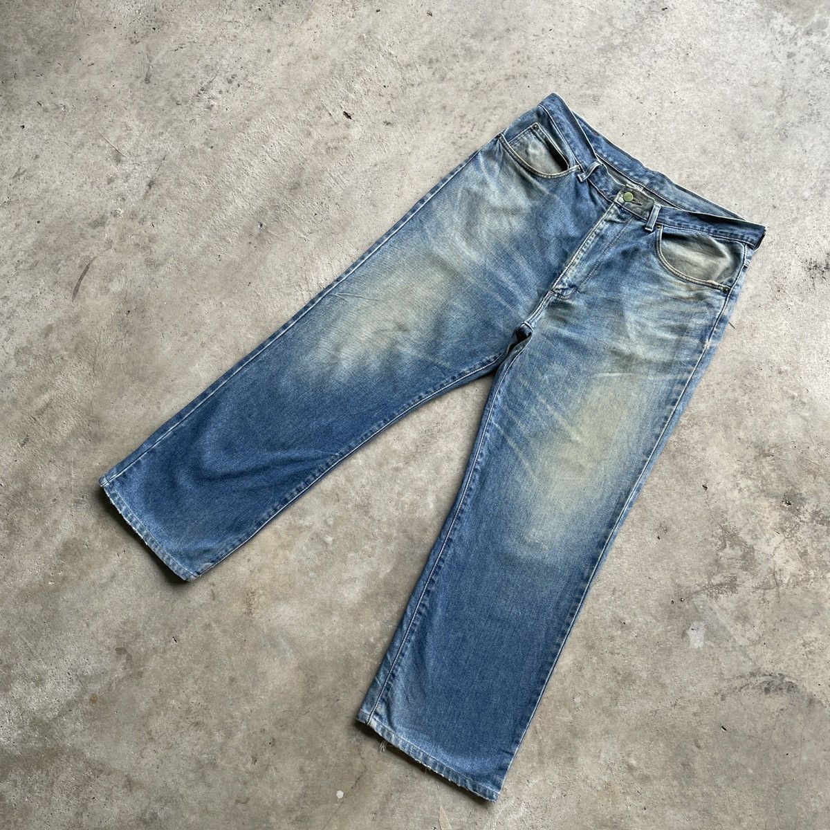 Wrangler Vintage Wrangler Faded Jeans W34x28 Wrangler Denim Pants Size US 34 / EU 50 - 2 Thumbnail