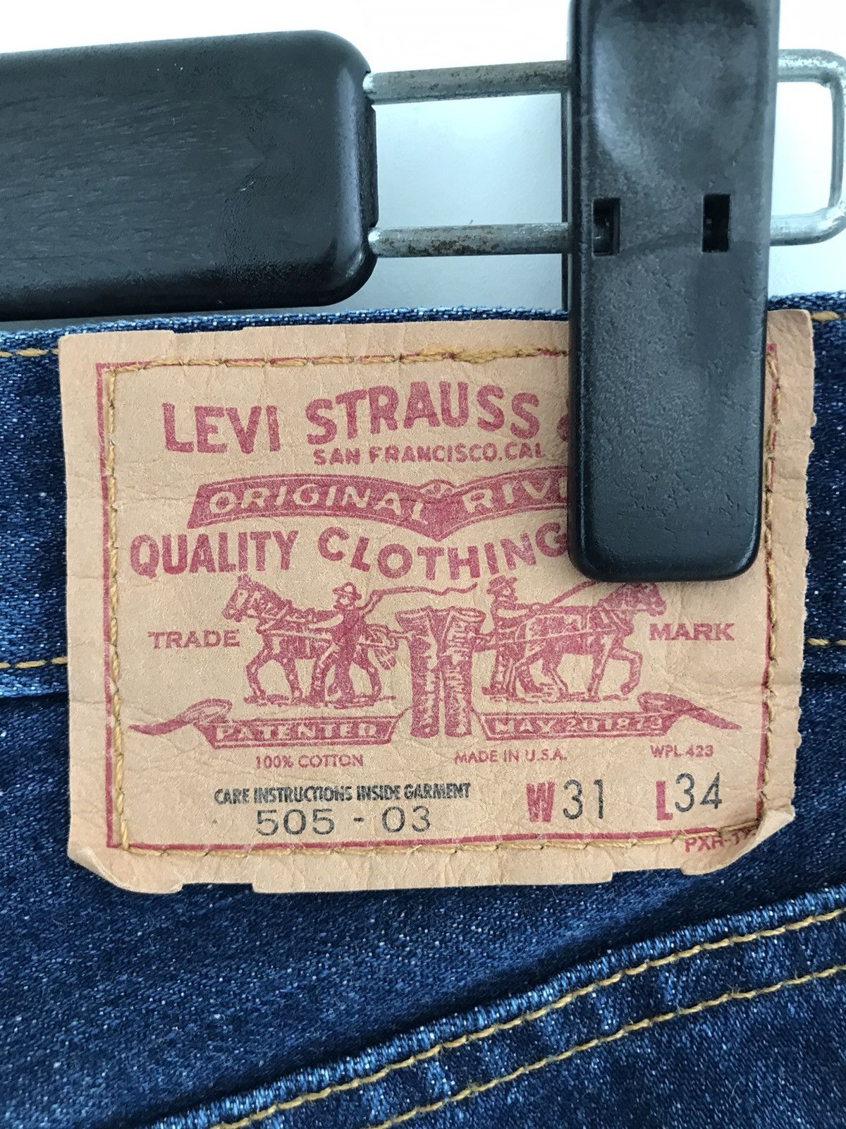 Levi's Vintage Clothing Vintage Levi’s 505-03 Made In Usa Blue Denim Jeans #379 Size US 31 - 1 Thumbnail