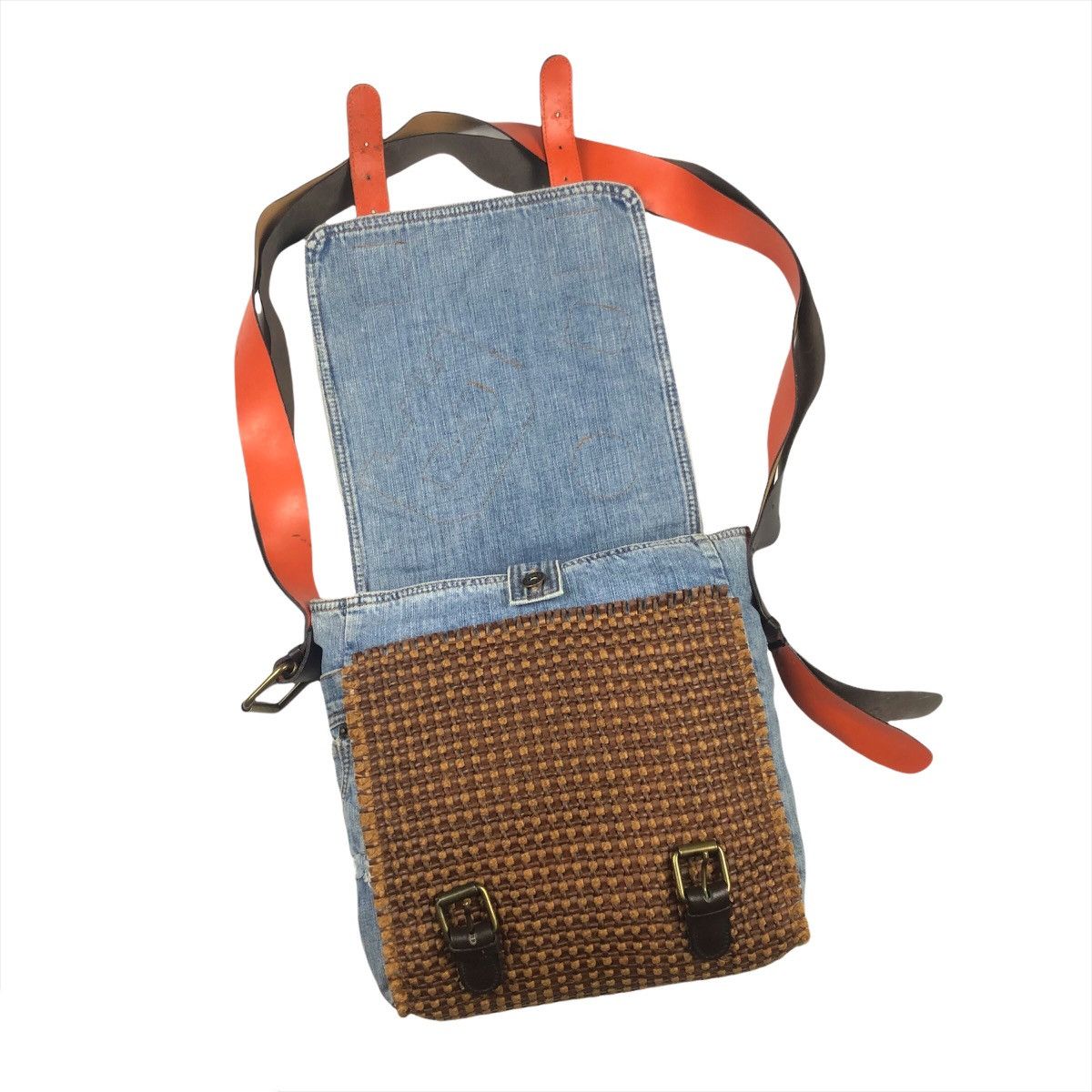 Dolce & Gabbana RARE💥Dolce & Gabbana Denim Patch Messenger Bag Size ONE SIZE - 11 Thumbnail