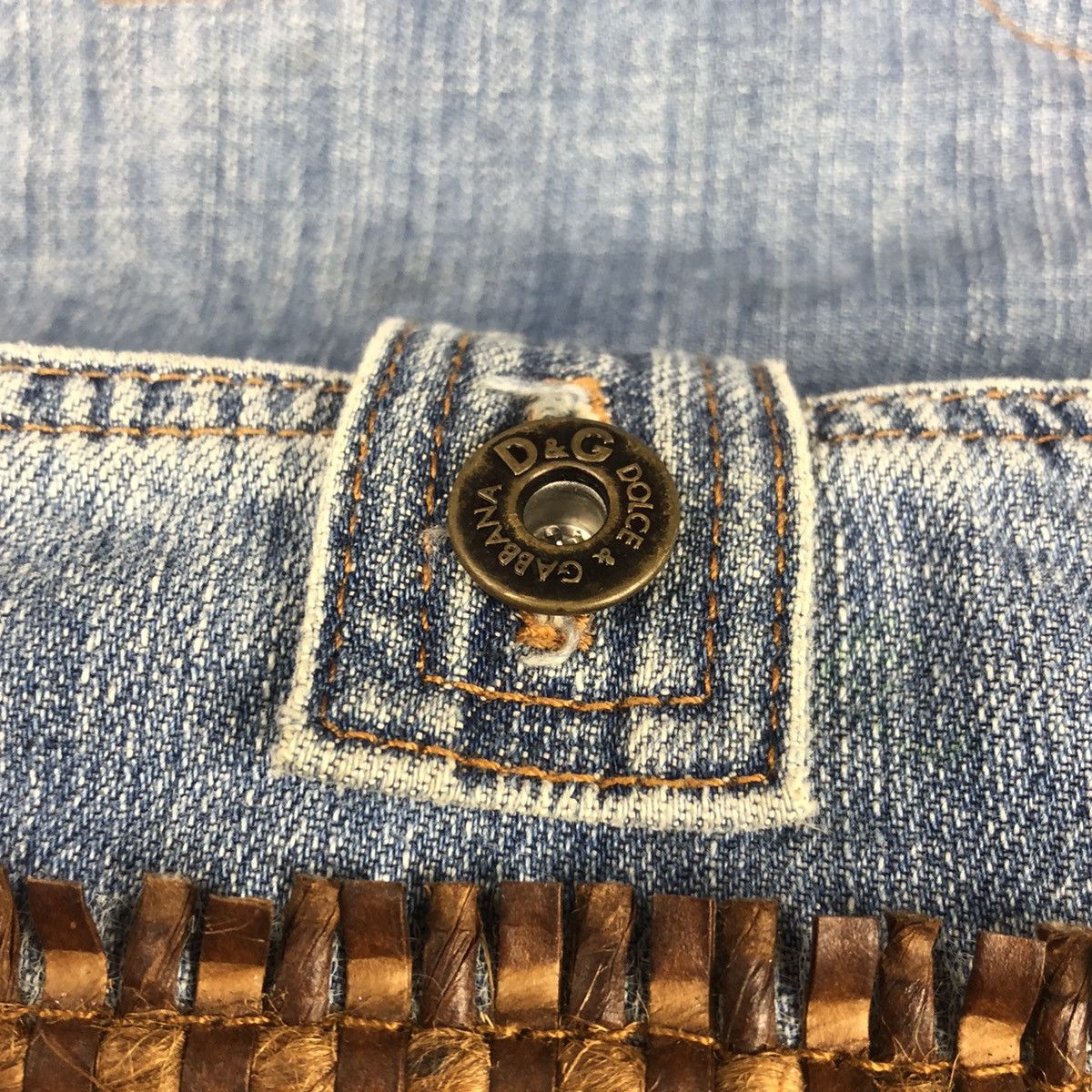Dolce & Gabbana RARE💥Dolce & Gabbana Denim Patch Messenger Bag Size ONE SIZE - 19 Thumbnail