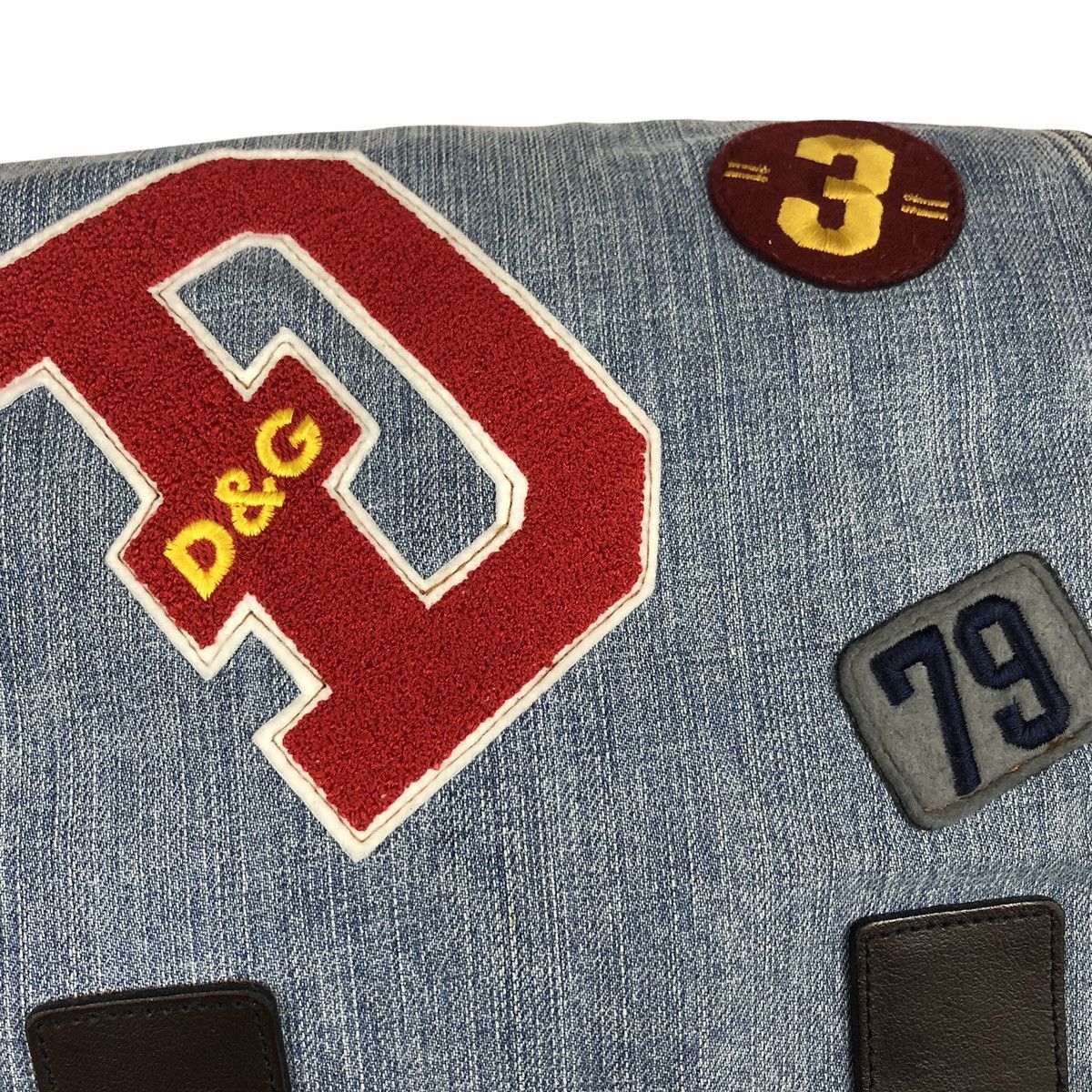 Dolce & Gabbana RARE💥Dolce & Gabbana Denim Patch Messenger Bag Size ONE SIZE - 4 Thumbnail