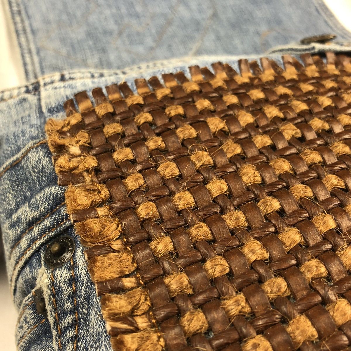 Dolce & Gabbana RARE💥Dolce & Gabbana Denim Patch Messenger Bag Size ONE SIZE - 20 Thumbnail