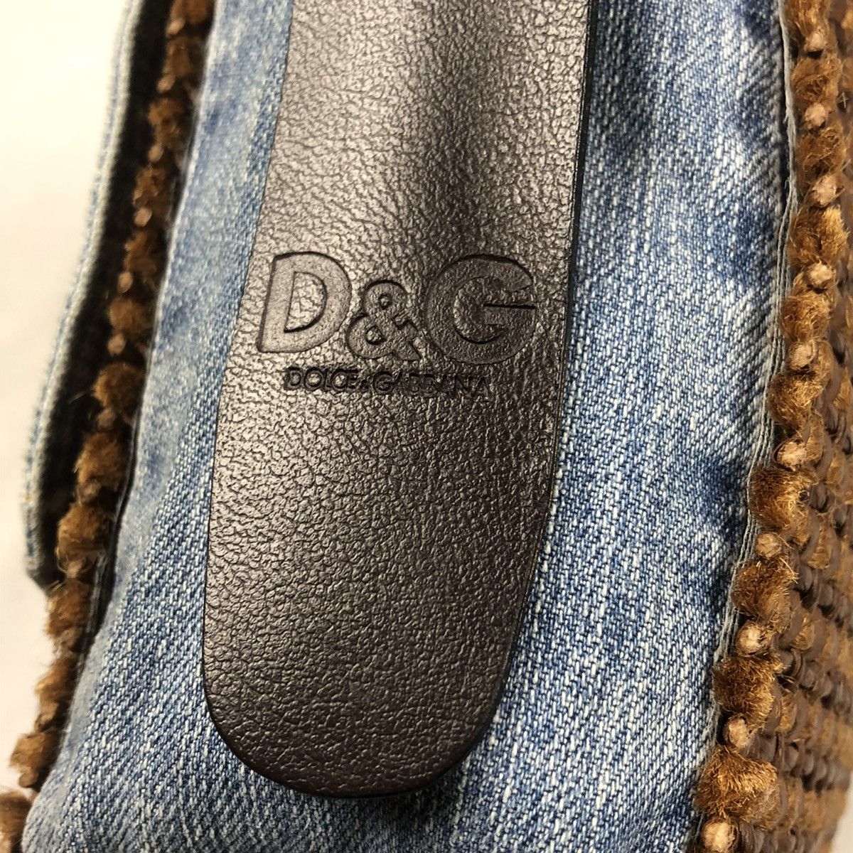 Dolce & Gabbana RARE💥Dolce & Gabbana Denim Patch Messenger Bag Size ONE SIZE - 17 Thumbnail