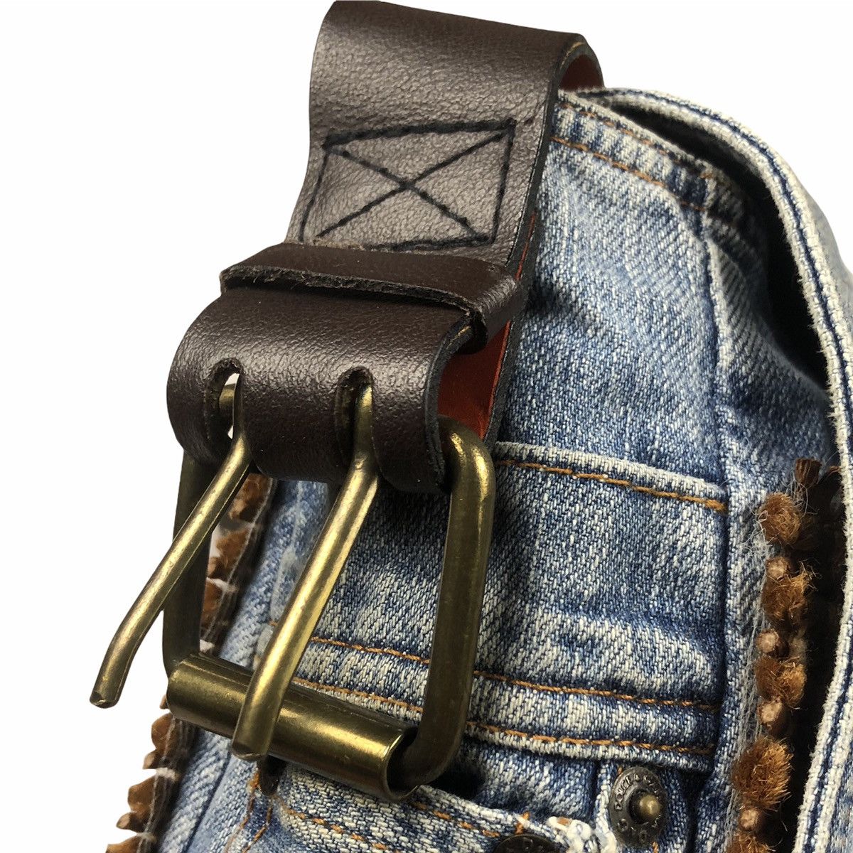 Dolce & Gabbana RARE💥Dolce & Gabbana Denim Patch Messenger Bag Size ONE SIZE - 8 Thumbnail