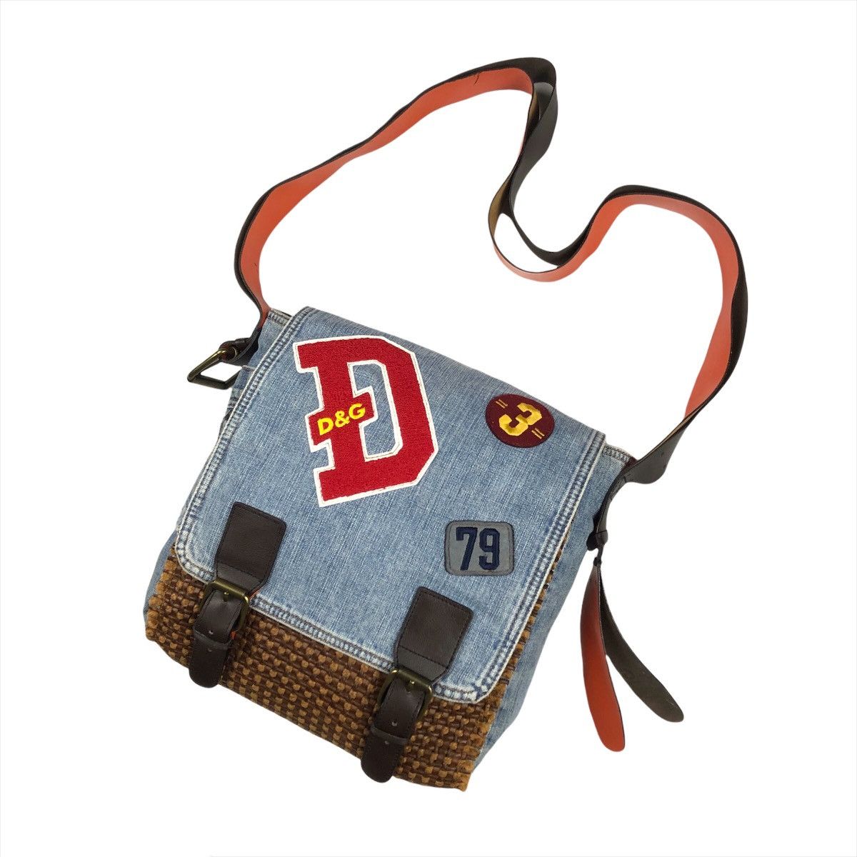 Dolce & Gabbana RARE💥Dolce & Gabbana Denim Patch Messenger Bag Size ONE SIZE - 2 Thumbnail