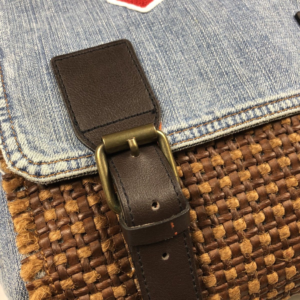 Dolce & Gabbana RARE💥Dolce & Gabbana Denim Patch Messenger Bag Size ONE SIZE - 16 Thumbnail