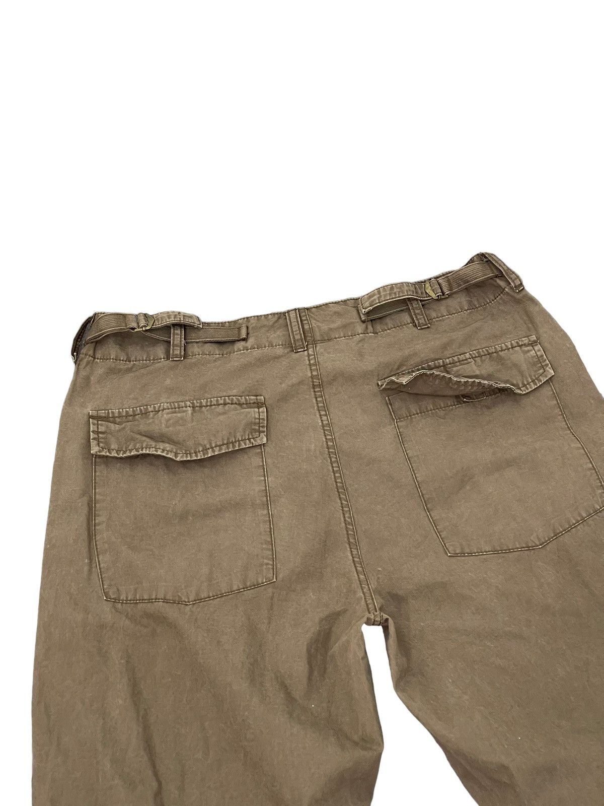 Japanese Brand Multipockets Cargo Wide Pant Club Monaco Faded Military 2🟦5 Size US 35 - 18 Thumbnail