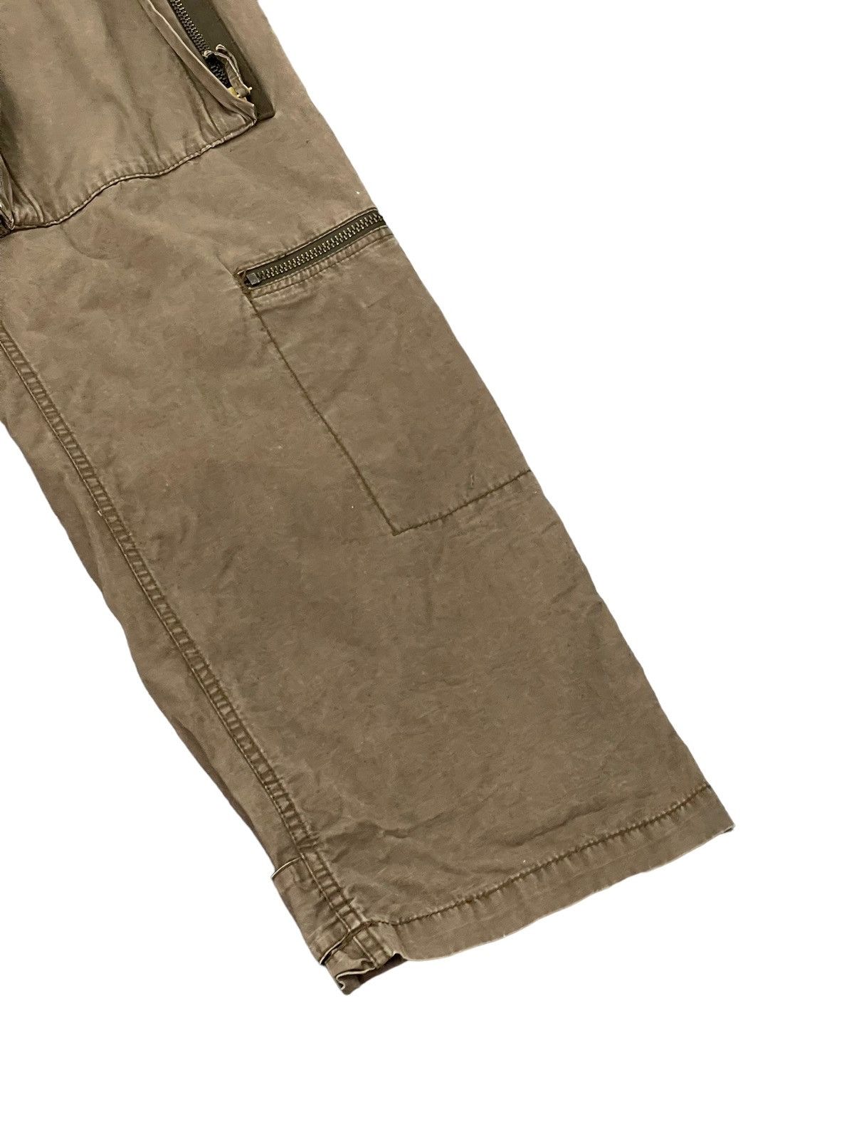 Japanese Brand Multipockets Cargo Wide Pant Club Monaco Faded Military 2🟦5 Size US 35 - 4 Thumbnail