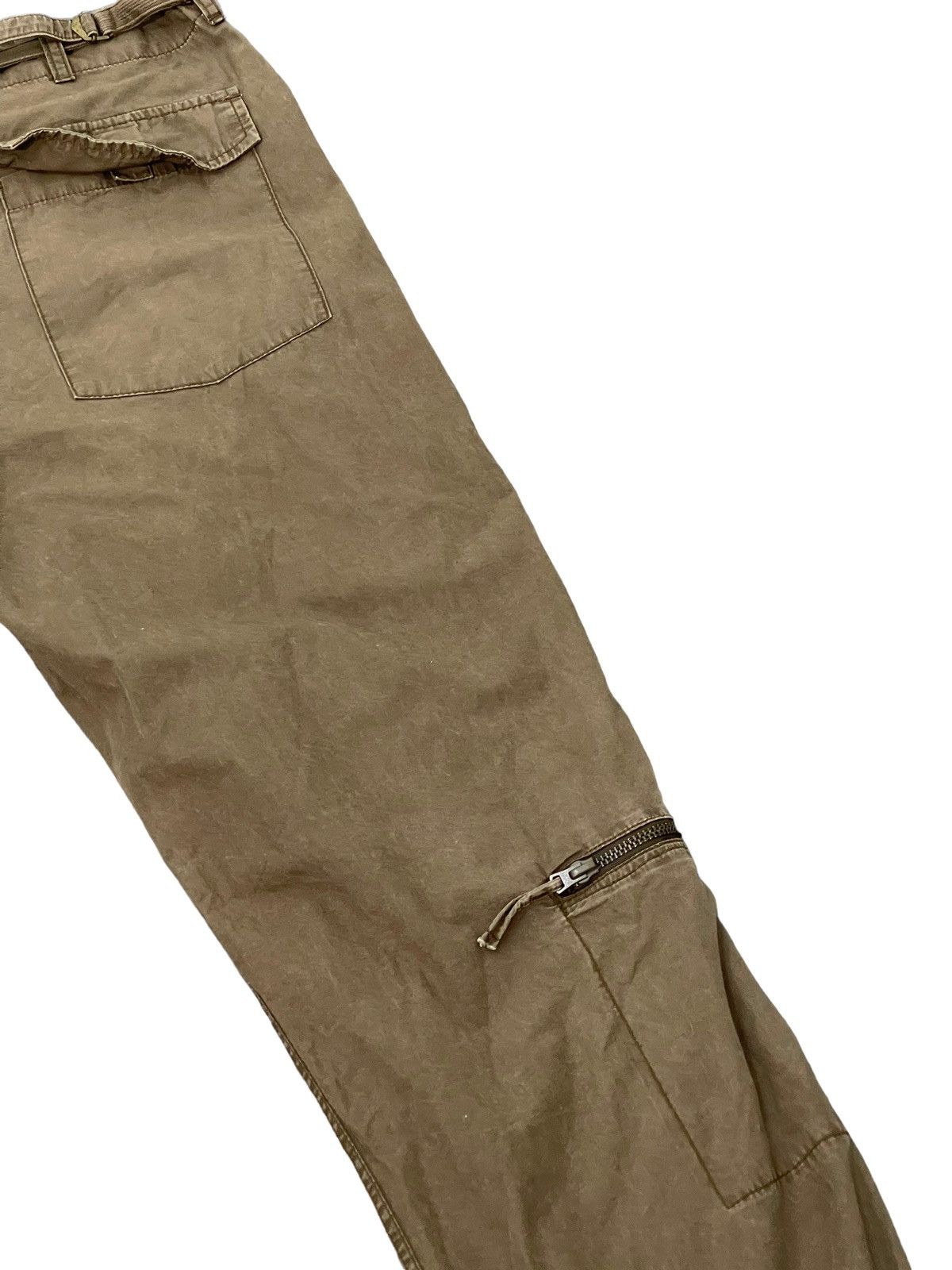 Japanese Brand Multipockets Cargo Wide Pant Club Monaco Faded Military 2🟦5 Size US 35 - 17 Thumbnail