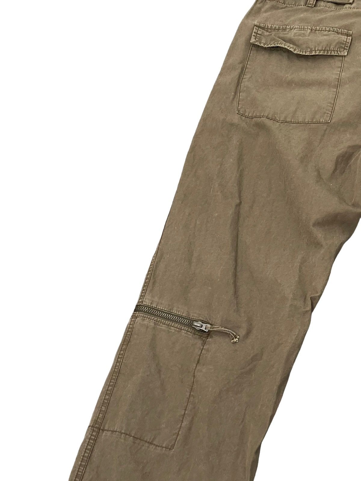 Japanese Brand Multipockets Cargo Wide Pant Club Monaco Faded Military 2🟦5 Size US 35 - 16 Thumbnail