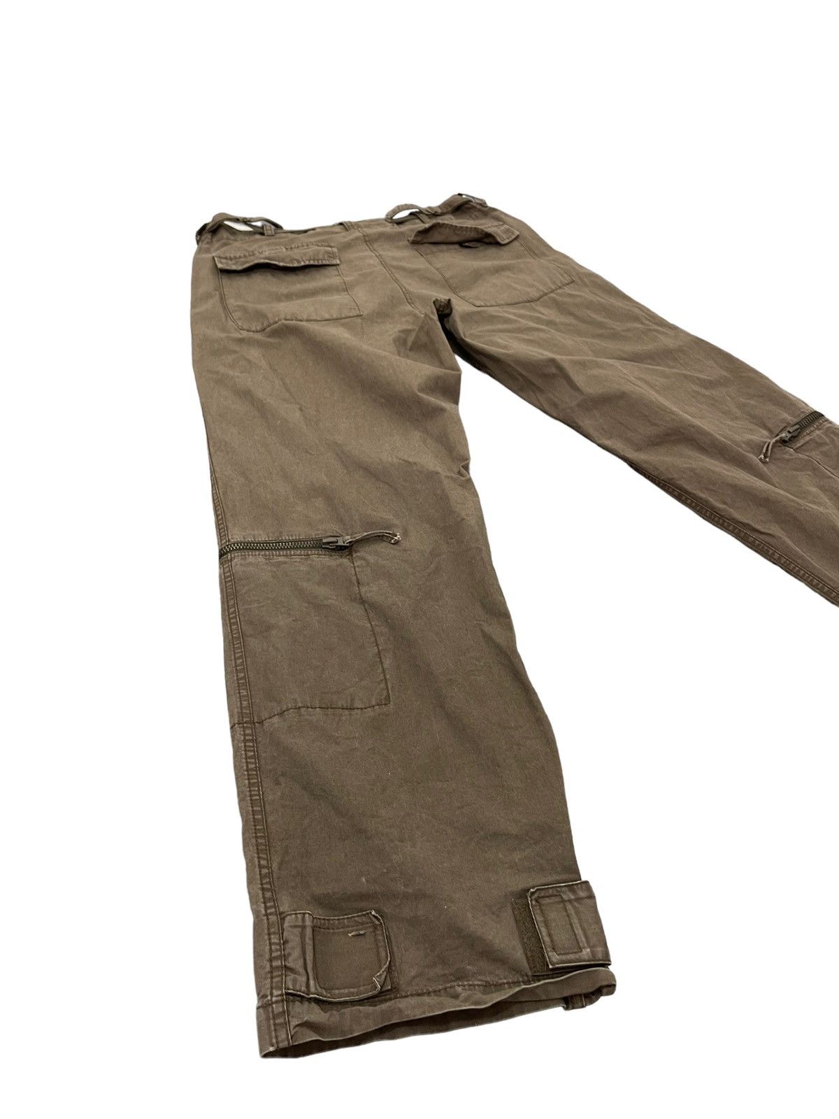 Japanese Brand Multipockets Cargo Wide Pant Club Monaco Faded Military 2🟦5 Size US 35 - 12 Thumbnail