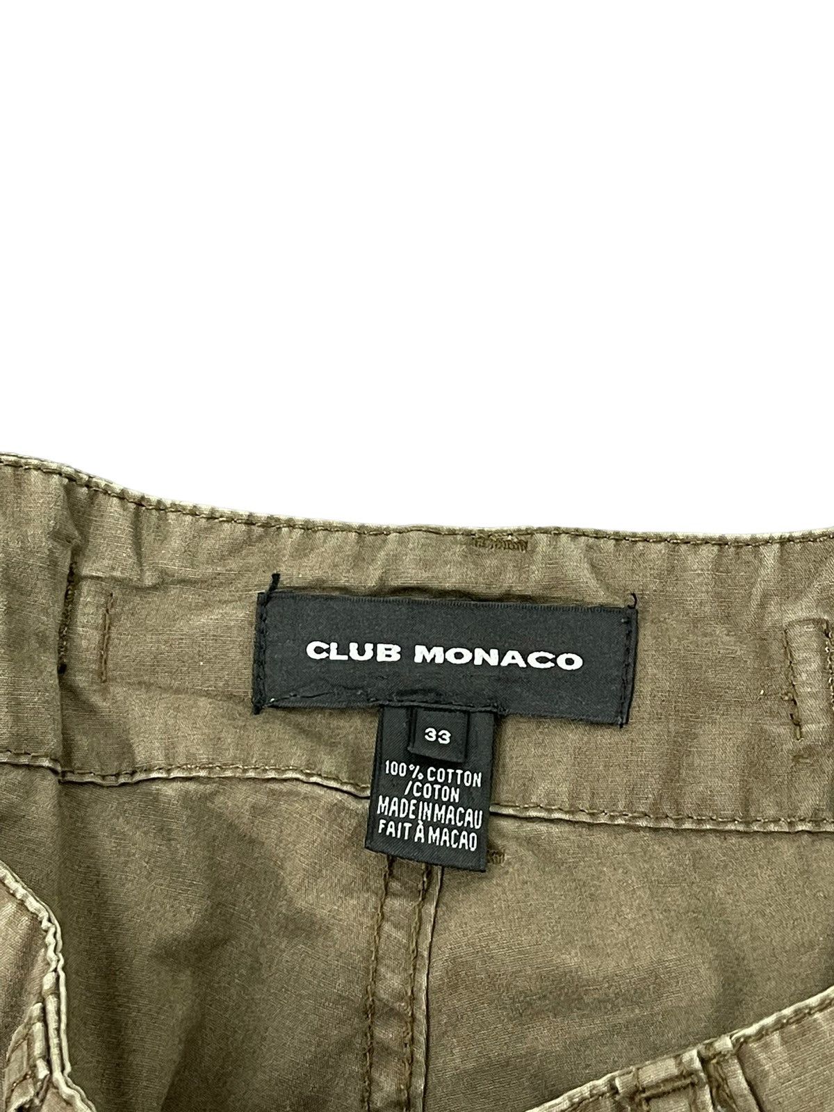 Japanese Brand Multipockets Cargo Wide Pant Club Monaco Faded Military 2🟦5 Size US 35 - 9 Thumbnail