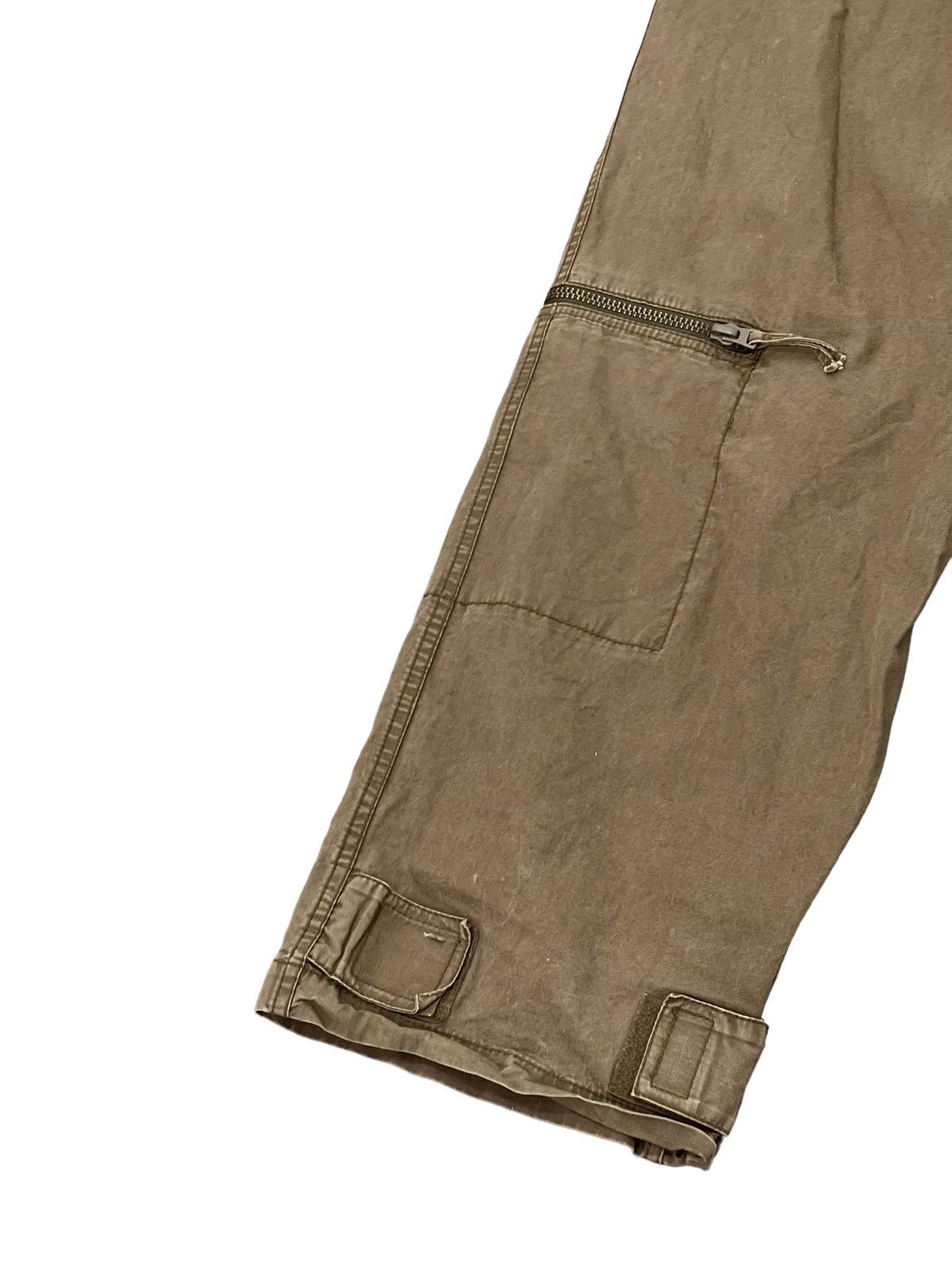 Japanese Brand Multipockets Cargo Wide Pant Club Monaco Faded Military 2🟦5 Size US 35 - 15 Thumbnail