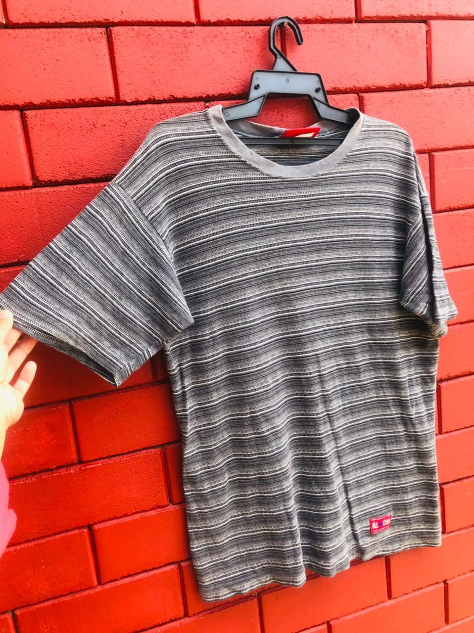 Converse × Vintage Vintage Converse Stripes Streetwear Fashion Style Shirt Size US L / EU 52-54 / 3 - 5 Thumbnail
