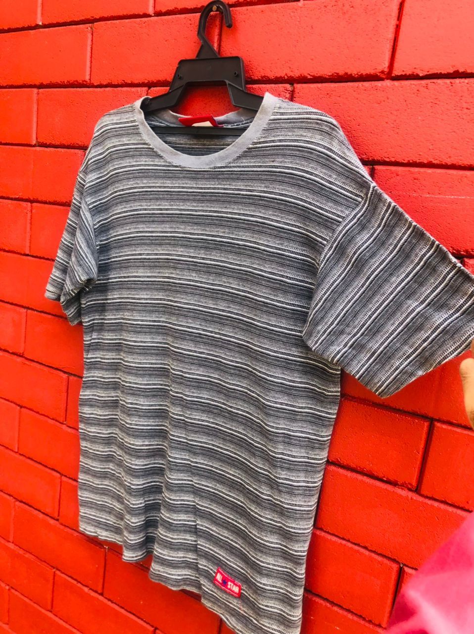 Converse × Vintage Vintage Converse Stripes Streetwear Fashion Style Shirt Size US L / EU 52-54 / 3 - 6 Thumbnail