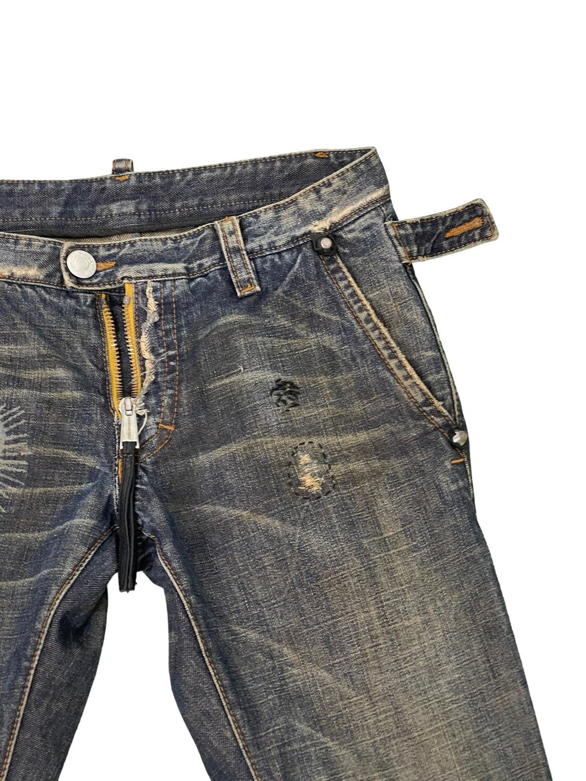 Dsquared2 Slim Jeans Dsquared2 Italy Distress Denim Low Rise 2🟦8 Size US 33 - 9 Thumbnail