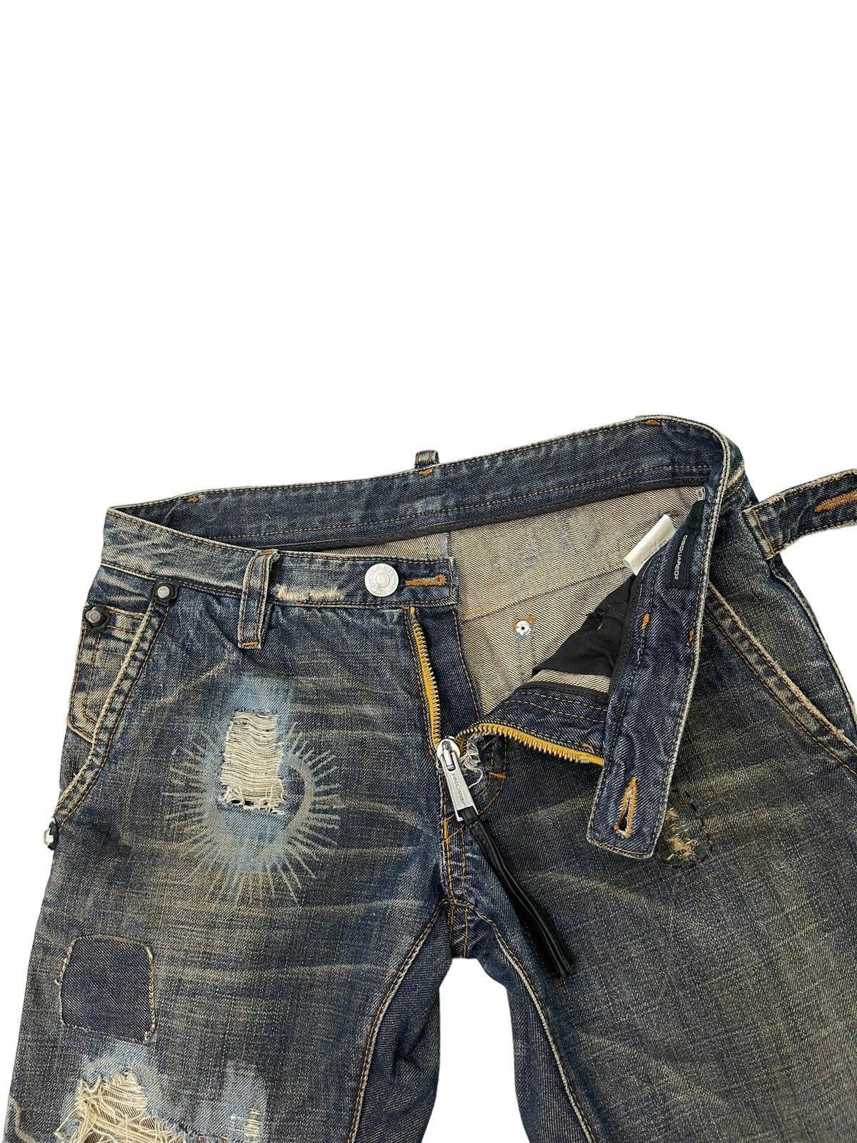 Dsquared2 Slim Jeans Dsquared2 Italy Distress Denim Low Rise 2🟦8 Size US 33 - 10 Thumbnail