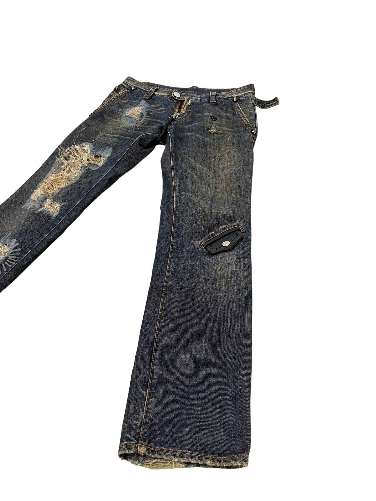 Dsquared2 Slim Jeans Dsquared2 Italy Distress Denim Low Rise 2🟦8 Size US 33 - 3 Thumbnail