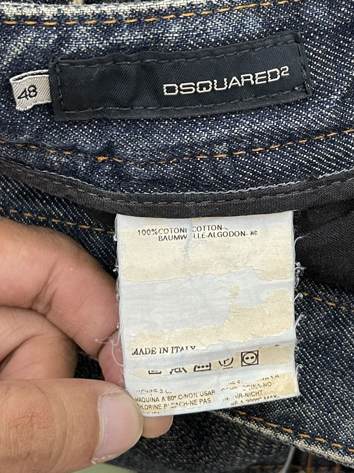 Dsquared2 Slim Jeans Dsquared2 Italy Distress Denim Low Rise 2🟦8 Size US 33 - 22 Thumbnail