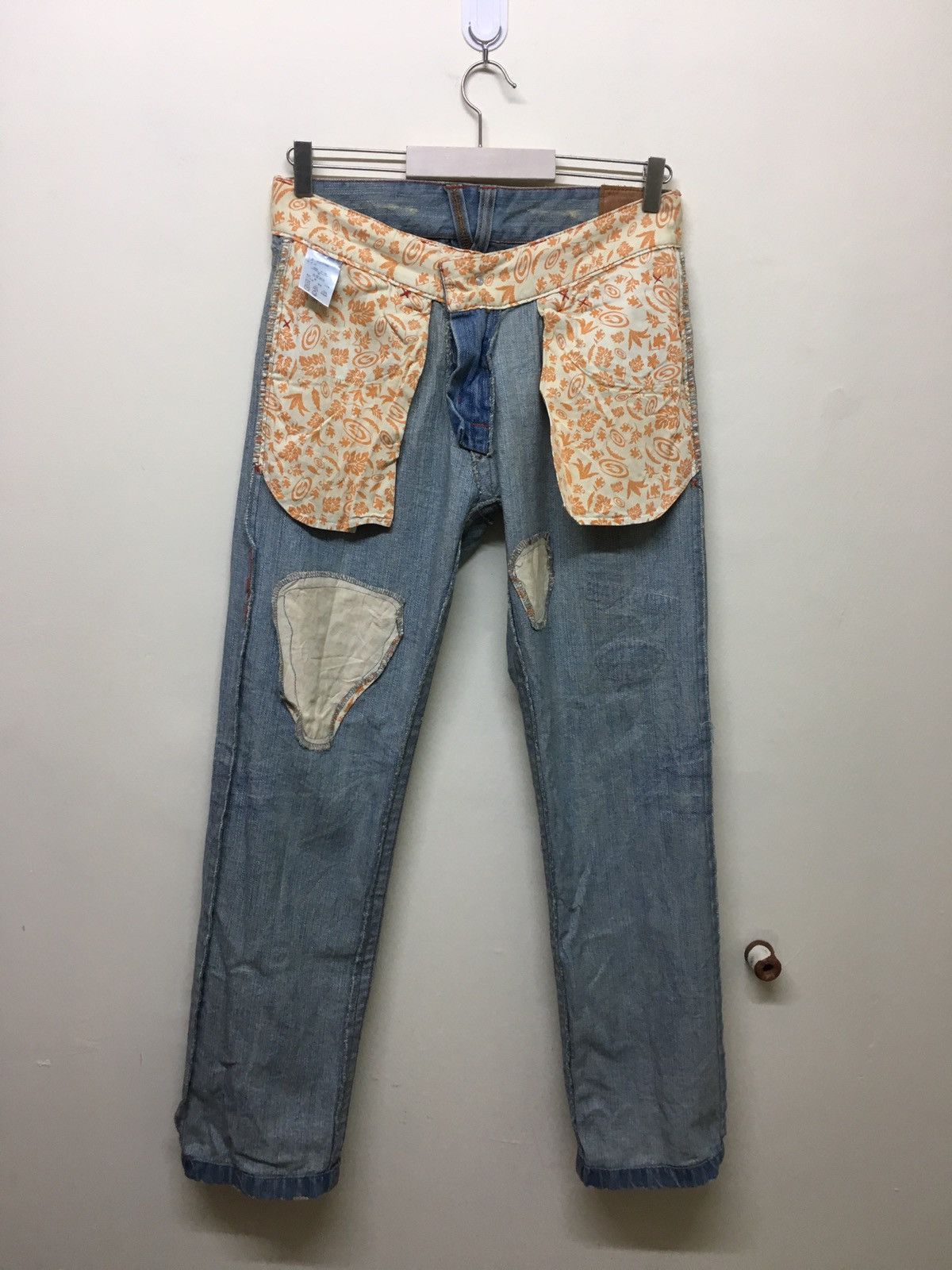 Gotcha × Japanese Brand Gotcha jeans patchwork stright cut Size US 34 / EU 50 - 11 Thumbnail